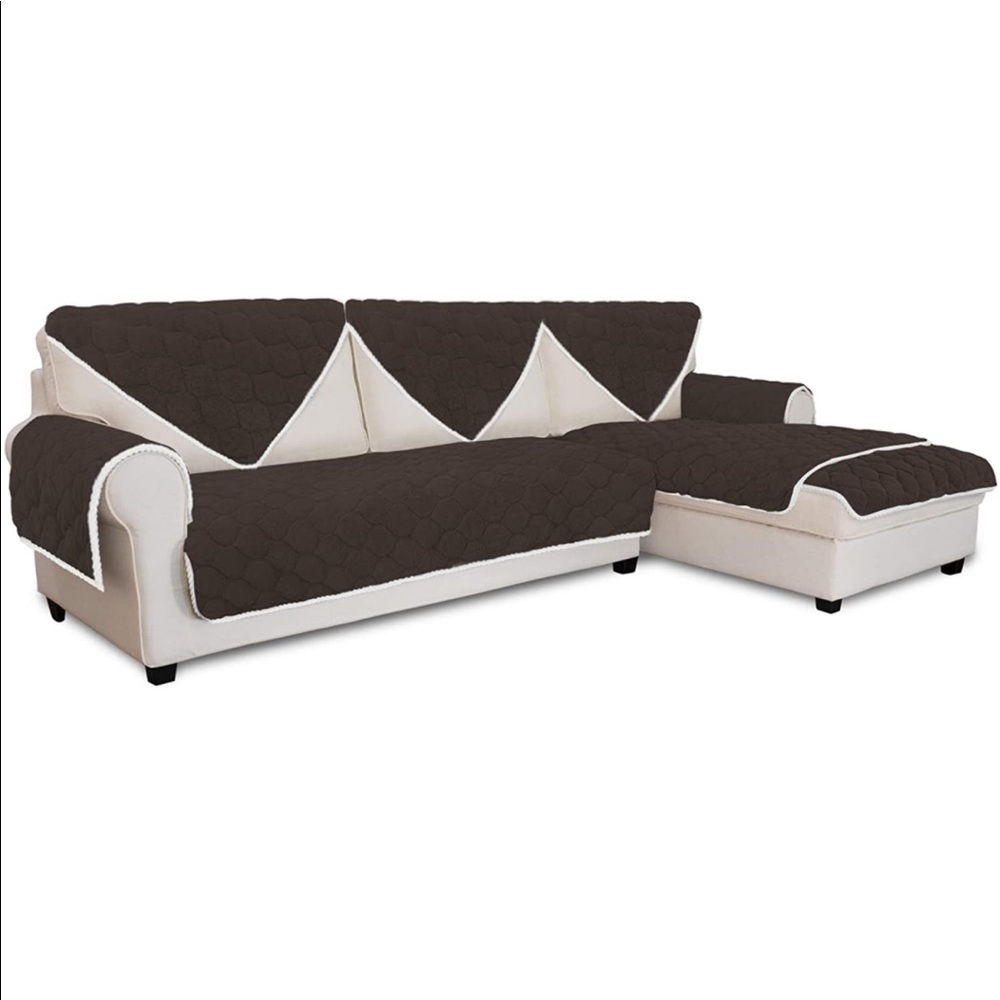 Easy Going Plush Sectional Sofa Cover 1 piece